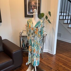 ZARA Colorful Patterned Kaftan Dress